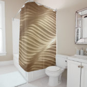 BROWN EN WITTE GESRIPTE TEXTIEL DOUCHEGORDIJN (In situ)