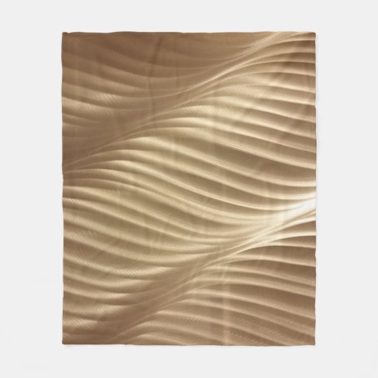BROWN EN WITTE GESRIPTE TEXTIEL FLEECE DEKEN (Voorkant)