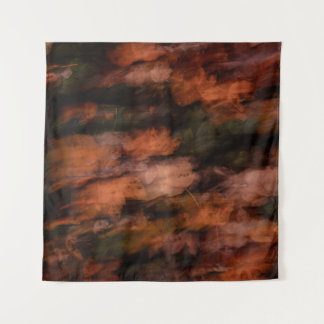 BROWN EN ZWARTE ABSTRACTE BEDEKINGSKLEUREN, ZWART WANDKLEED
