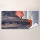 BROWN- EN ZWARTE ROCK-FORMATIES BADHANDDOEK (Badhanddoek)