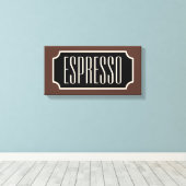 Brown Espresso Sign Canvas Afdruk (Insitu (Houten vloer))