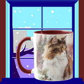Brown Et Blanc Maine Coon Tabby Café Mug