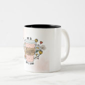 Brown et crème esthétique café Mug (Devant droit)