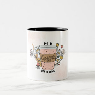 Brown et crème esthétique café Mug