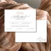 Brown Fall In Love Autumn Foliage Carte RSVP