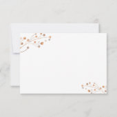 Brown Fall In Love Autumn Foliage Carte RSVP (Dos)