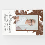 Brown Fall verlaat begrafenisfeest Spandoek (Horizontaal)