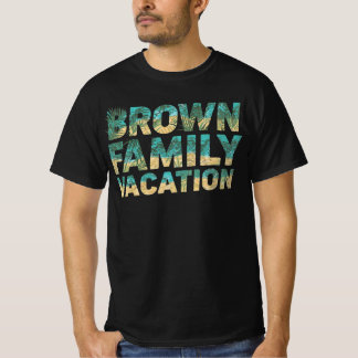 Brown Familie Vakantie Aangepaste Scenische Reis T-shirt
