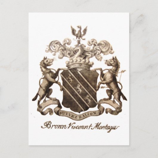 BROWN FAMILY CREST BRIEFKAART (Voorkant)