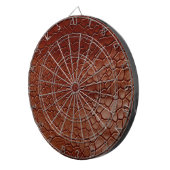 Brown Faux Cowhide Dartbord (Voorkant Rechts)