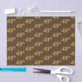 Brown, Faux Gold 49th (49th) Event Tissuepapier (Craft)