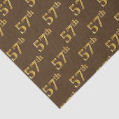 Brown, Faux Gold 57th (57th) Event Tissuepapier (Detail)