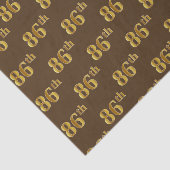 Brown, Faux Gold 86th (86th) Event Tissuepapier (Detail)