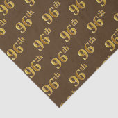 Brown, Faux Gold 96th (negenennegentig) Event Tissuepapier (Detail)
