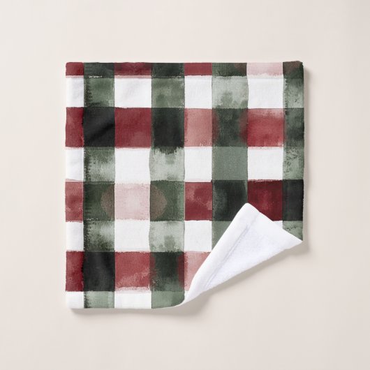 Brown Flèches blanches d'hiver (Gant de toilette)