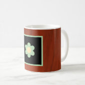 Brown, Floral Coffee Mug (Devant droit)