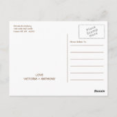 Brown Forest Range Woodland bruiloft dank u Briefkaart (Achterkant)