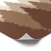 Brown Forest Range Woodland bruiloft welkom Poster (Hoek)