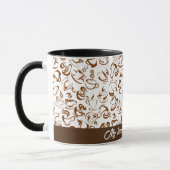 Brown Funny Coffee Mok (Links)