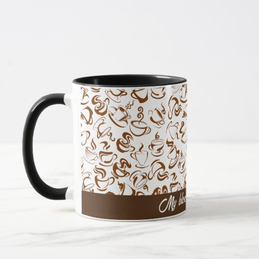 Brown Funny Coffee Mug (Gauche)