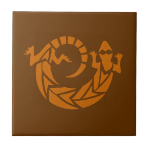 Brown Gecko Southwestern Tile Tegeltje