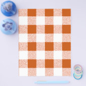Brown Gingham Check Pattern Flyer (Enkel)