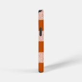 Brown Gingham Check Pattern iPhone Hoesje (Rechterkant)