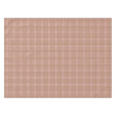 Brown gingham check tafelkleed (Voorkant (Horizontaal))
