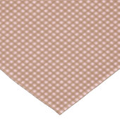 Brown gingham check tafelkleed (Gekanteld)