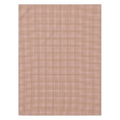 Brown gingham check tafelkleed (Voorkant)