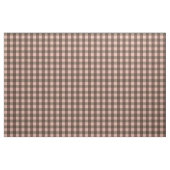 Brown Gingham Stof (Yard (91,4 cm))