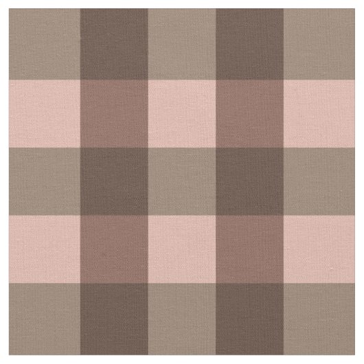 Brown Gingham Stof (Close Up)