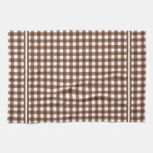 Brown Gingham Theedoek (Horizontaal)