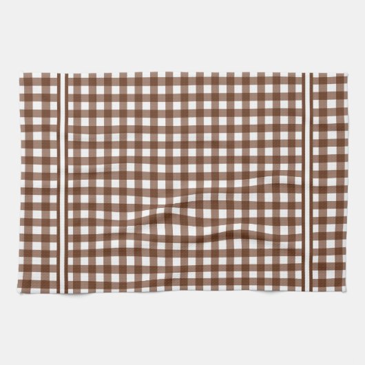 Brown Gingham Theedoek (Horizontaal)