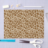 Brown Giraffe Print Pattern Tissuepapier (Craft)