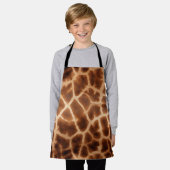 Brown Giraffe Print Schort (Gedragen)
