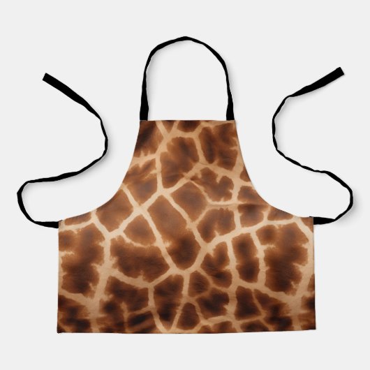 Brown Giraffe Print Schort (Voorkant)