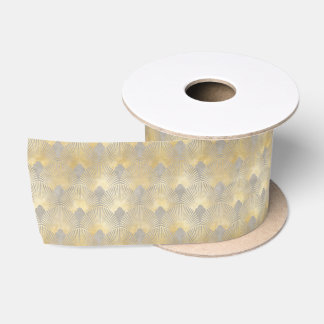 Brown gold pattern,fan feather pattern,Art Deco ch Lint