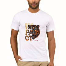 Brown Gold Tiger 'IMPACT' - Bold Gold Aesthetic