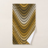 Brown Gold Waves Classy & Chic (Serviette à main)