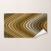 Brown Gold Waves Classy & Chic Bad Handdoek (Handdoek)