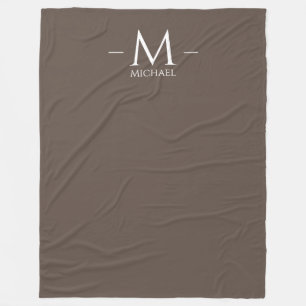 Brown grand couverture Monogramme Élégant Modèle