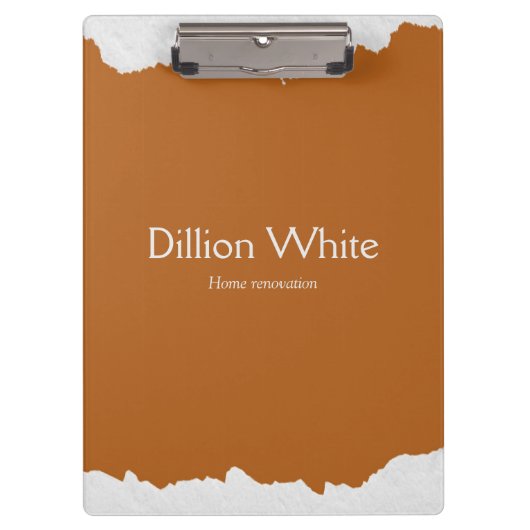 Brown gray textured print klembord (Voorkant)