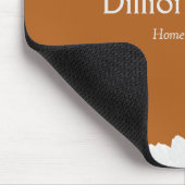 Brown gray textured print muismat (Hoek)