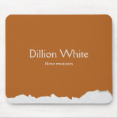 Brown gray textured print muismat (Voorkant)