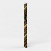 Brown Green and Gold Stripes Case-Mate iPhone Case (Achterkant/rechts)