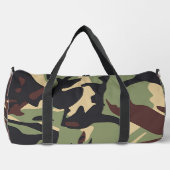 Brown Green Camo Athletic Travel Gym Plunjezak (Voorkant)