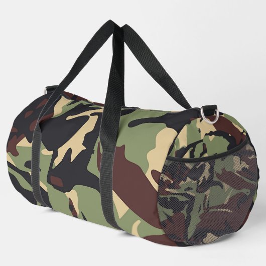 Brown Green Camo Athletic Travel Gym Plunjezak (Rechterhoek)