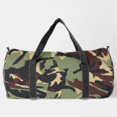 Brown Green Camo Athletic Travel Gym Plunjezak (Achterkant)