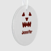 Brown Halloween effrayant visage chute ajouter nom (devant)